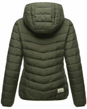 Marikoo Pack Mich Ein Damen Stepp Jacke Dark Olive-Größe L - Gr. 40