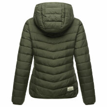 Marikoo Pack Mich Ein Damen Stepp Jacke Dark Olive-Größe L - Gr. 40