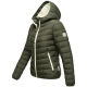 Marikoo Pack Mich Ein Damen Stepp Jacke Dark Olive-Größe S - Gr. 36