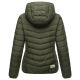 Marikoo Pack Mich Ein Damen Stepp Jacke Dark Olive-Größe S - Gr. 36