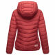 Marikoo Pack Mich Ein Damen Stepp Jacke Deep Red-Größe 3XL - Gr. 46