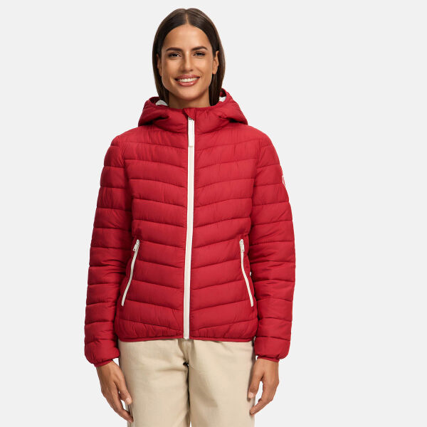 Marikoo Pack Mich Ein Damen Stepp Jacke Deep Red-Größe XL - Gr. 42