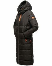 Navahoo Kristallblume Damen Winter Steppjacke Schwarz-Gr&ouml;&szlig;e XXXL - Gr. 46