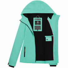 Marikoo Brombeere Damen Übergansjacke Frühlings Jacke Aqua Green-Größe L - Gr. 40