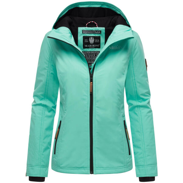 Marikoo Brombeere Damen Übergangsjacke Frühlings Jacke Aqua Green-Größe XXL - Gr. 44
