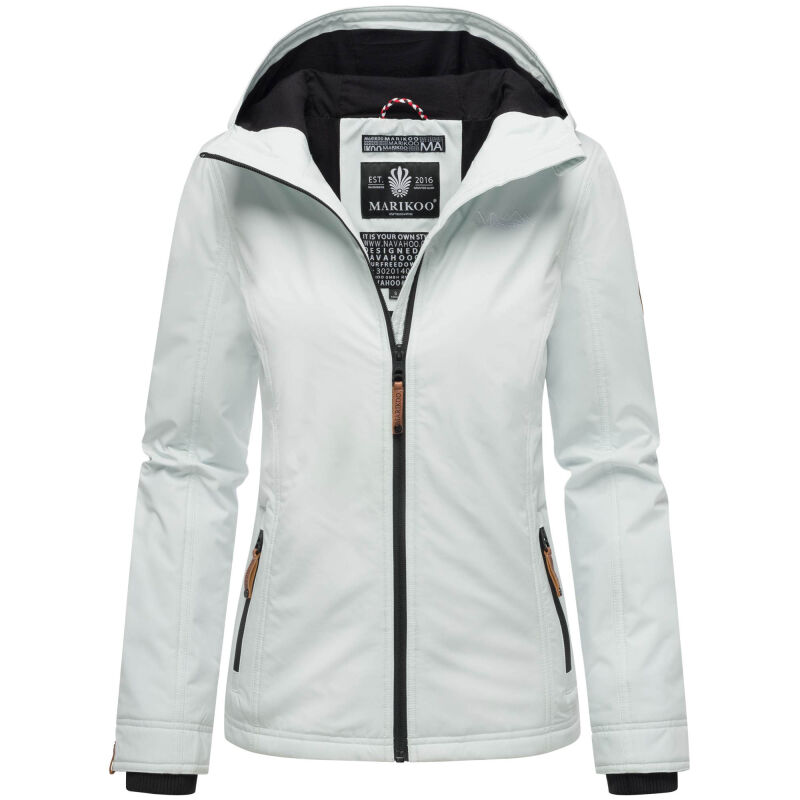 Marikoo Brombeere Damen Übergangsjacke Frühlings Jacke Iceblue-Größe L - Gr. 40
