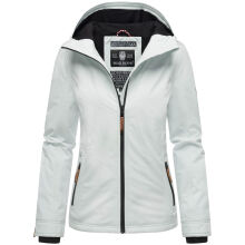 Marikoo Brombeere Damen &Uuml;bergangsjacke Fr&uuml;hlings Jacke Iceblue-Gr&ouml;&szlig;e L - Gr. 40