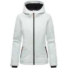 Marikoo Brombeere Damen &Uuml;bergangsjacke Fr&uuml;hlings Jacke Iceblue-Gr&ouml;&szlig;e L - Gr. 40