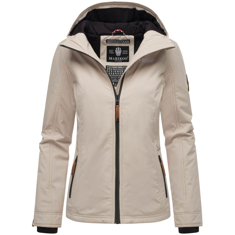 Marikoo Brombeere Damen Übergangsjacke Frühlings Jacke Bone