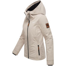 Marikoo Brombeere Damen &Uuml;bergangsjacke Fr&uuml;hlings Jacke Bone-Gr&ouml;&szlig;e M - Gr. 38
