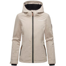 Marikoo Brombeere Damen &Uuml;bergangsjacke Fr&uuml;hlings Jacke Bone-Gr&ouml;&szlig;e L - Gr. 40