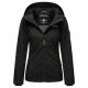 Marikoo Brombeere Damen Übergansjacke Frühlings Jacke Schwarz-Größe XXXXXXL - Gr. 52