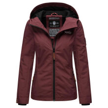 Marikoo Brombeere Damen &Uuml;bergangsjacke Fr&uuml;hlings Jacke Weinrot-Gr&ouml;&szlig;e XXXXXL - Gr. 50