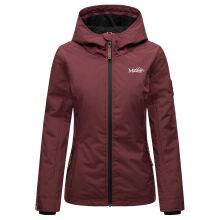 Marikoo Brombeere Damen &Uuml;bergangsjacke Fr&uuml;hlings Jacke Weinrot-Gr&ouml;&szlig;e XXXXXL - Gr. 50