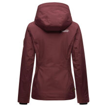 Marikoo Brombeere Damen &Uuml;bergangsjacke Fr&uuml;hlings Jacke Weinrot-Gr&ouml;&szlig;e XXXXXL - Gr. 50