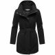 Marikoo Katalinaa Damen Mantel Schwarz-Größe L - Gr. 40