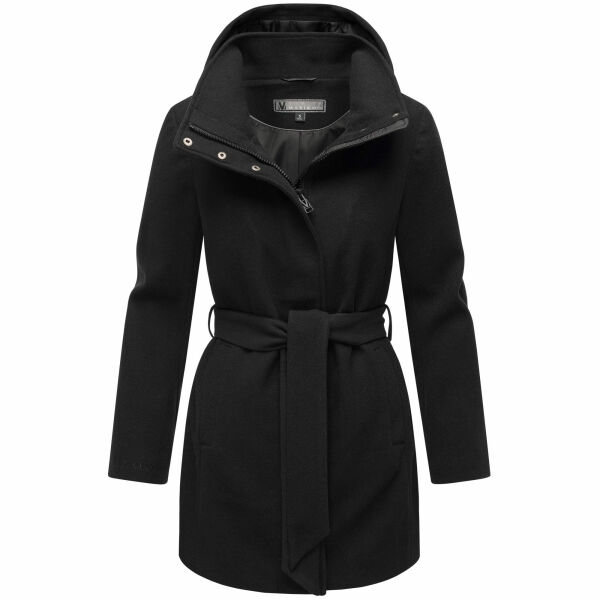 Marikoo Katalinaa Damen Mantel Schwarz-Größe XL - Gr. 42