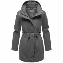Marikoo Katalinaa Damen Mantel Anthrazit-Größe L - Gr. 40