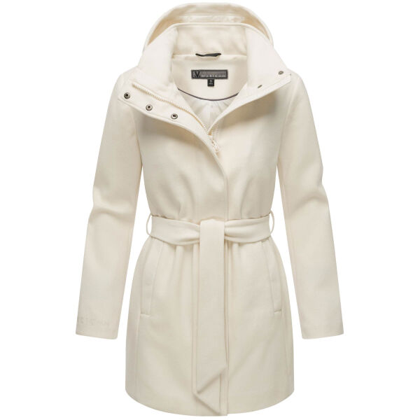 Marikoo Katalinaa Damen Mantel Offwhite-Größe M - Gr. 38