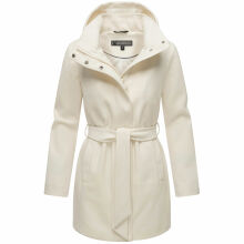 Marikoo Katalinaa Damen Mantel Offwhite-Größe M - Gr. 38