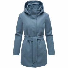 Marikoo Katalinaa Damen Mantel Dusty Blue-Größe XL - Gr. 42