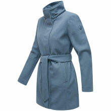 Marikoo Katalinaa Damen Mantel Dusty Blue-Größe XL - Gr. 42