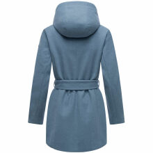 Marikoo Katalinaa Damen Mantel Dusty Blue-Größe XL - Gr. 42