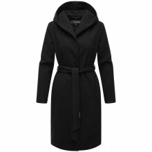 Marikoo Kailii Damen Mantel Schwarz-Größe XXL - Gr. 44