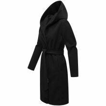 Marikoo Kailii Damen Mantel Schwarz-Größe XXL - Gr. 44