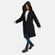 Marikoo Kailii Damen Mantel Schwarz-Größe XXL - Gr. 44