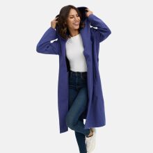 Marikoo Kailii Damen Mantel Blue Violet-Gr&ouml;&szlig;e XL - Gr. 42