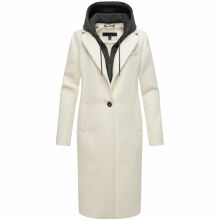 Navahoo Kekstraum Damen Winter Mantel Offwhite-Größe XS - Gr. 34