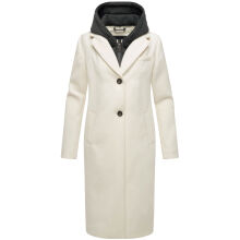 Navahoo Kekstraum Damen Winter Mantel Offwhite-Gr&ouml;&szlig;e M - Gr. 38