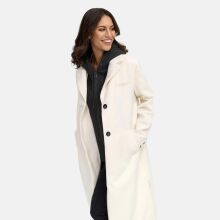 Navahoo Kekstraum Damen Winter Mantel Offwhite-Gr&ouml;&szlig;e M - Gr. 38