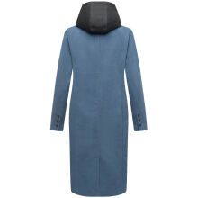 Navahoo Kekstraum Damen Winter Mantel Dusty Blue-Gr&ouml;&szlig;e L - Gr. 40