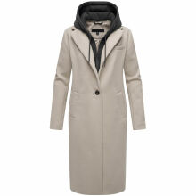 Navahoo Kekstraum Damen Winter Mantel Bone-Gr&ouml;&szlig;e S - Gr. 36