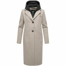 Navahoo Kekstraum Damen Winter Mantel Bone-Gr&ouml;&szlig;e S - Gr. 36