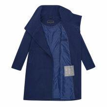 Navahoo Samtrose Damen Mantel mit Stehkragen  Navy-Größe 3XL - Gr. 46