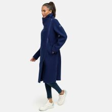 Navahoo Samtrose Damen Mantel mit Stehkragen  Navy-Größe 3XL - Gr. 46