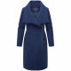 Navahoo Samtrose Damen Mantel mit Stehkragen  Navy-Größe 3XL - Gr. 46