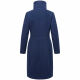 Navahoo Samtrose Damen Mantel mit Stehkragen  Navy-Größe 3XL - Gr. 46