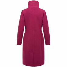 Navahoo Samtrose Damen Mantel mit Stehkragen  Berry Wine-Gr&ouml;&szlig;e XS - Gr. 34
