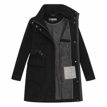 Marikoo Tanokoo Damen Winter Mantel Schwarz-Größe M - Gr. 38