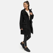 Marikoo Tanokoo Damen Winter Mantel Schwarz-Größe M - Gr. 38