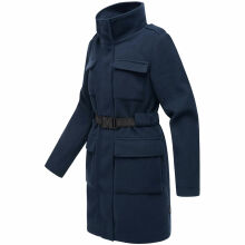 Marikoo Tanokoo Damen Winter Mantel Navy-Größe XL - Gr. 42