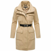 Marikoo Tanokoo Damen Winter Mantel Beige-Größe XS - Gr. 34
