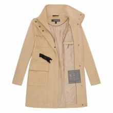 Marikoo Tanokoo Damen Winter Mantel Beige-Größe L - Gr. 40