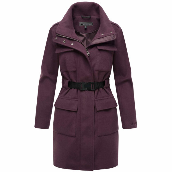 Marikoo Tanokoo Damen Winter Mantel Dusty Plum-Größe XXL - Gr. 44