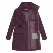 Marikoo Tanokoo Damen Winter Mantel Dusty Plum-Größe XXL - Gr. 44