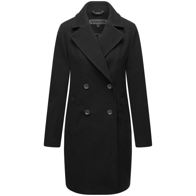 Navahoo Frostjuwel Damen Mantel Schwarz-Größe XXXL - Gr. 46